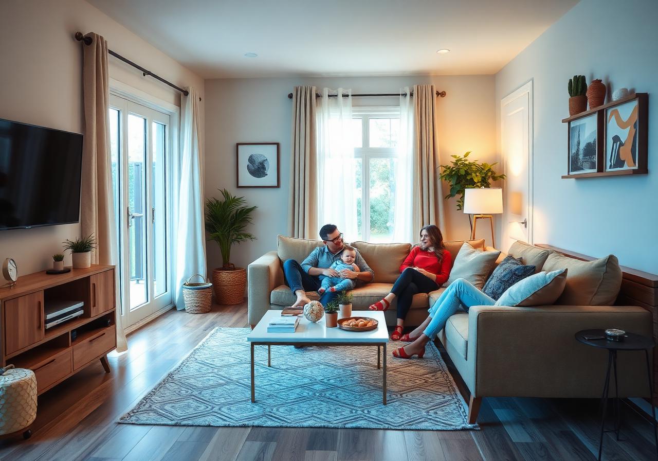 A comfortable, well-conditioned family living room
